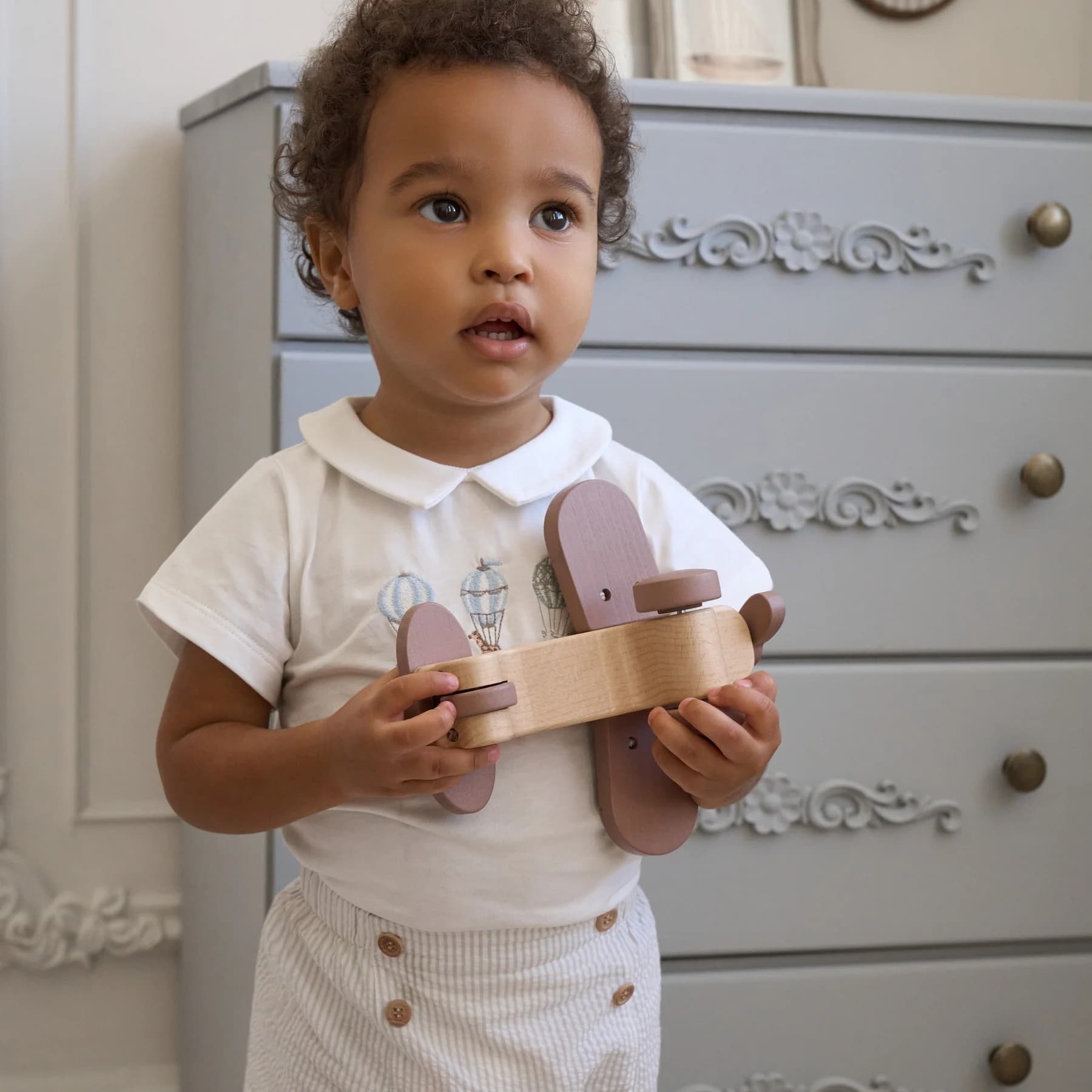 Up & Away Embroidered Bodysuit & Seersucker Short Set