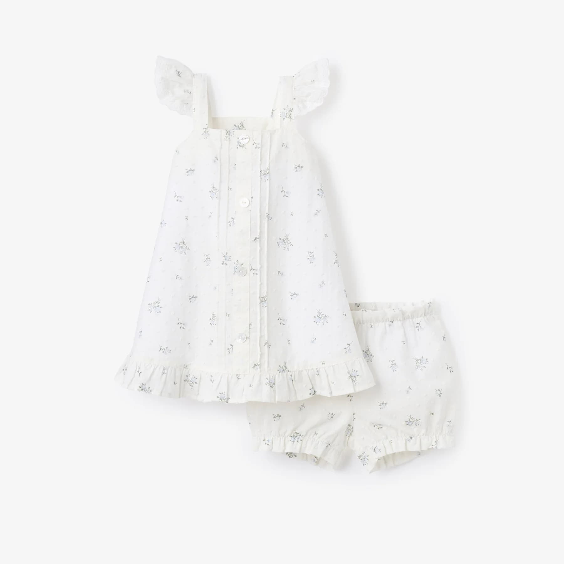 English Rose Swiss Dot Dress