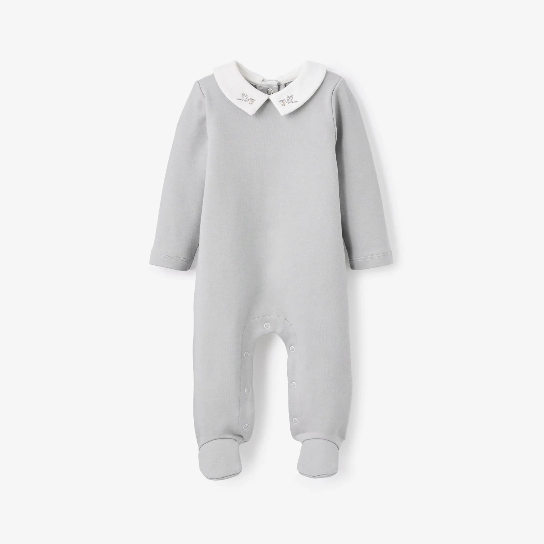 Stork Double Layered Embroidered Jumpsuit